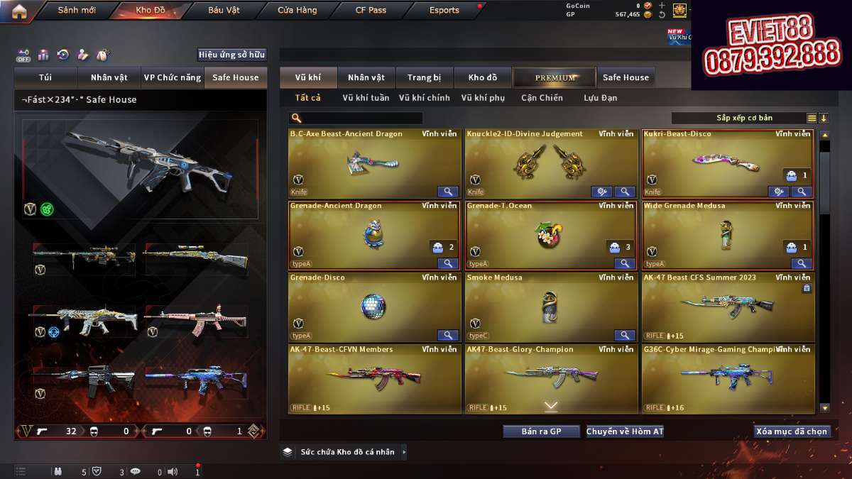 shop acc cf uy tin gia re